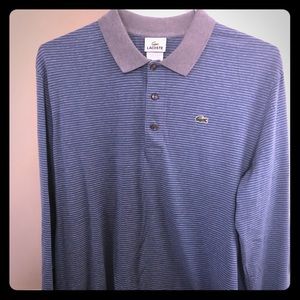 Men’s long sleeve Lacoste polo